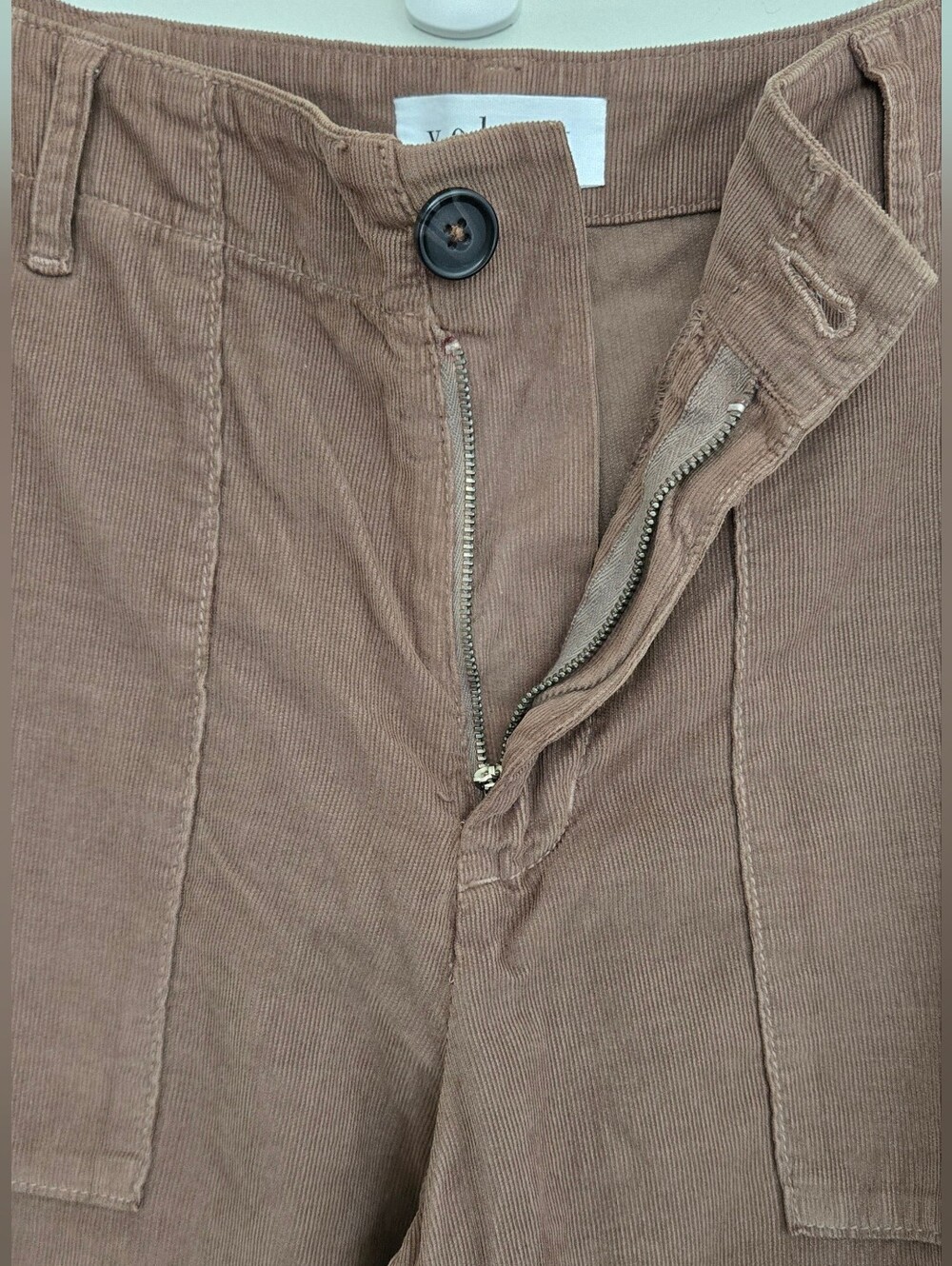 Velvet By GVera Cropped Wide-Leg Corduroy Pants Size 8 - Picture 6 of 13